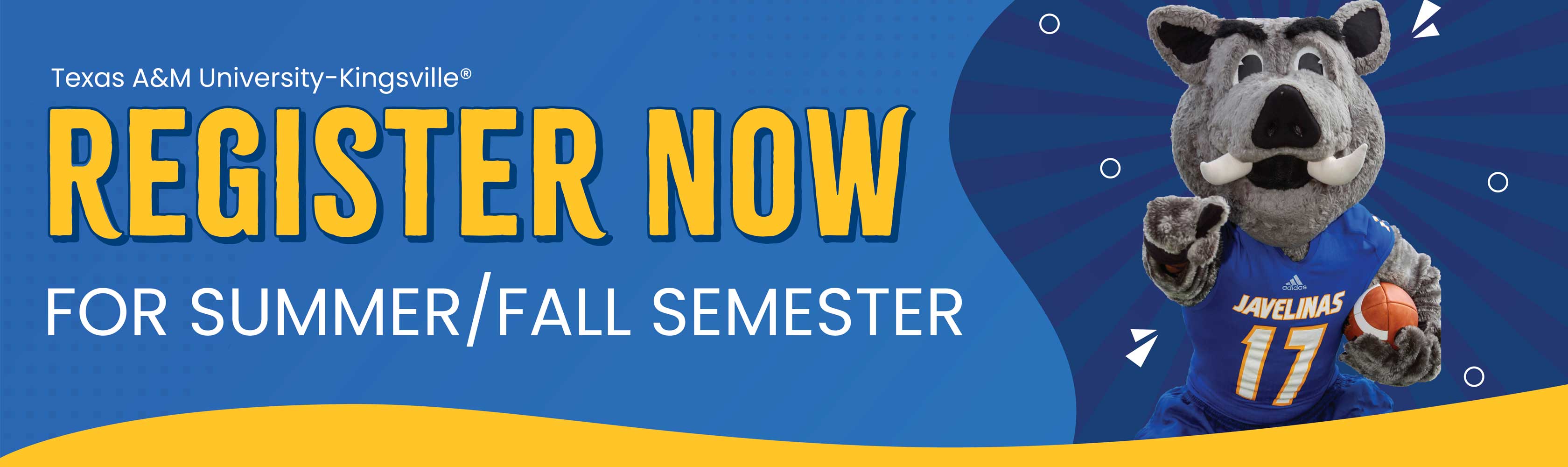 Registration Open for Summer and Fall Semesters