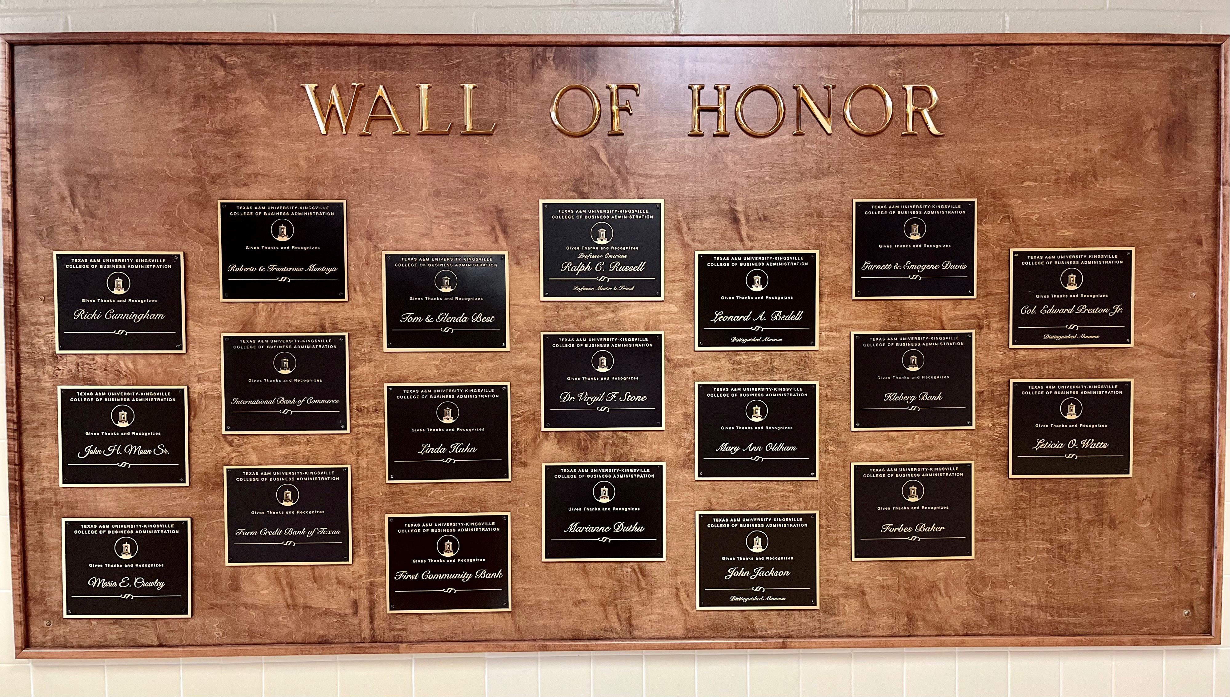 Wall of Honor 