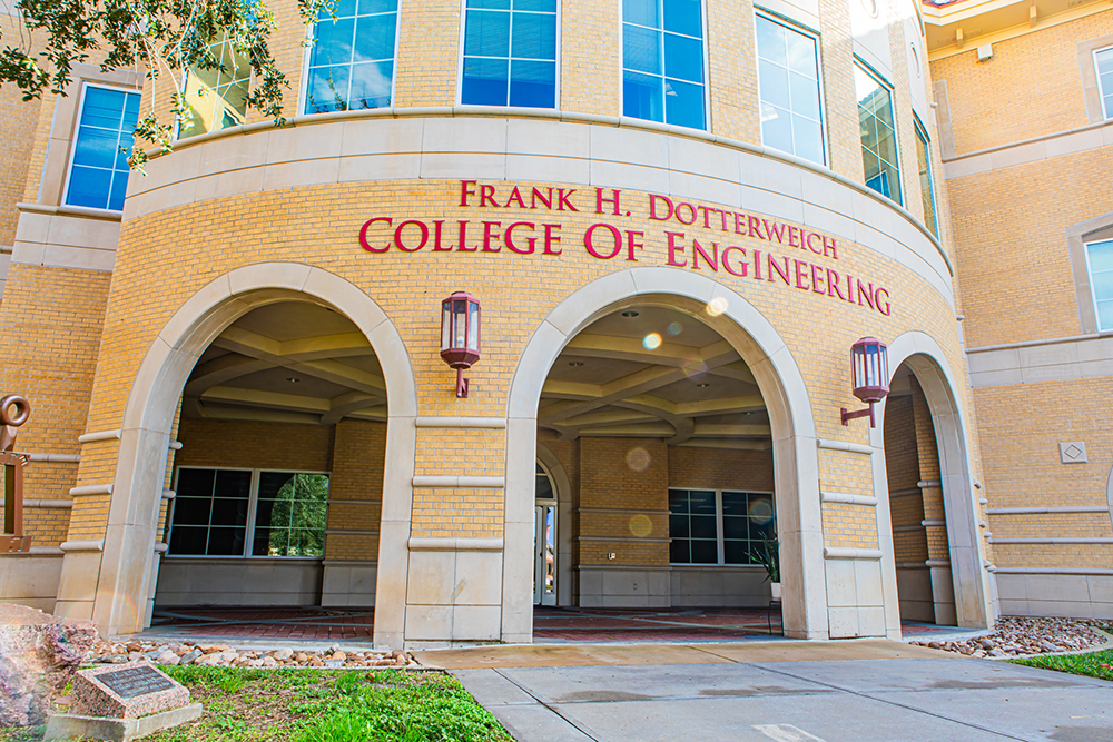 The Frank H. Dotterweich College of Engineering building.