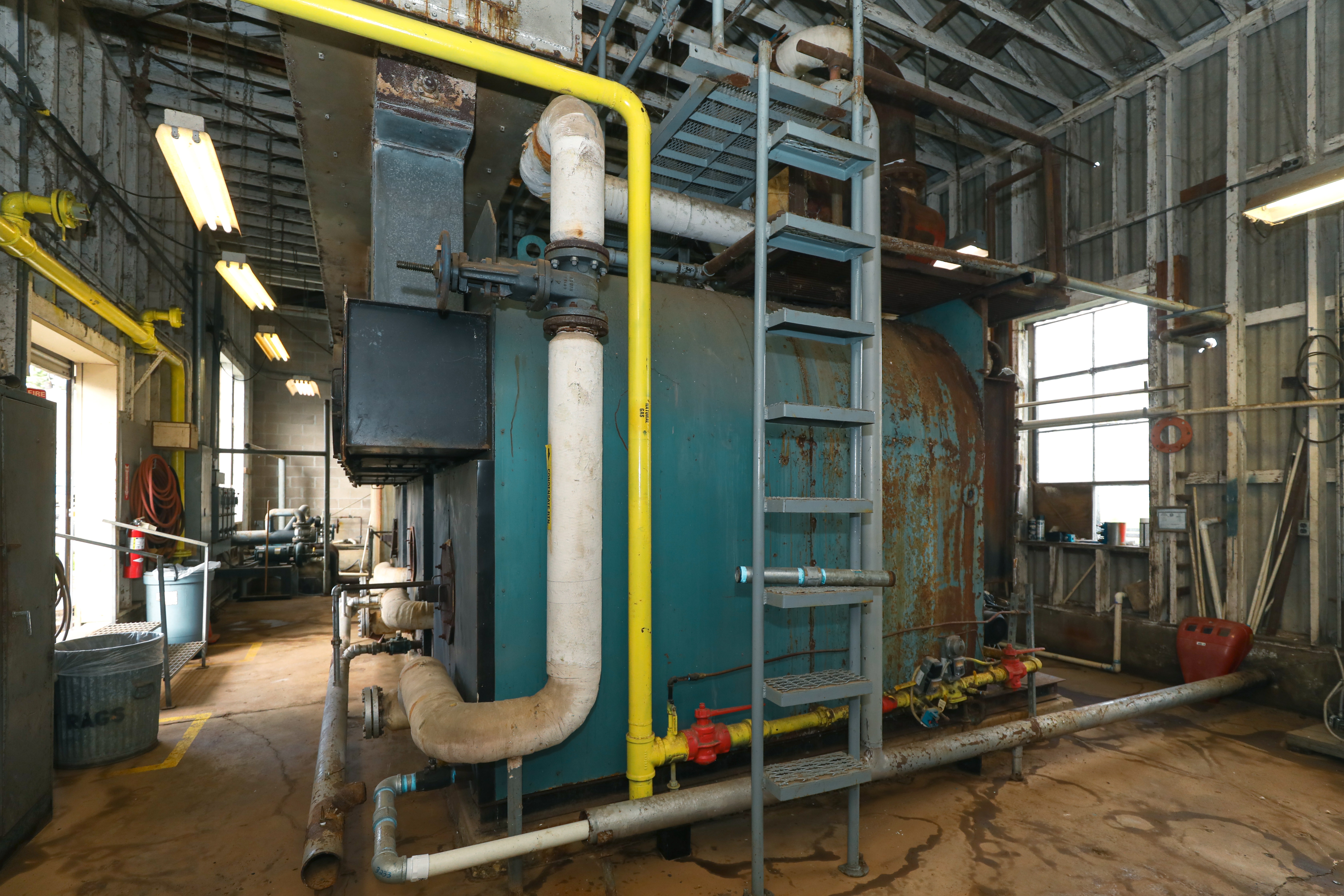 Boiler room on campus