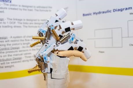 Senior Design Project showing robotic hand