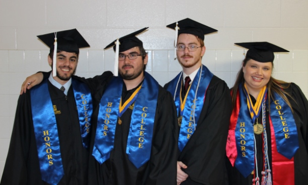 Fares Sabawi, Frank Garza, Nick Brown, Jenn Eiland (May 2015 graduates)