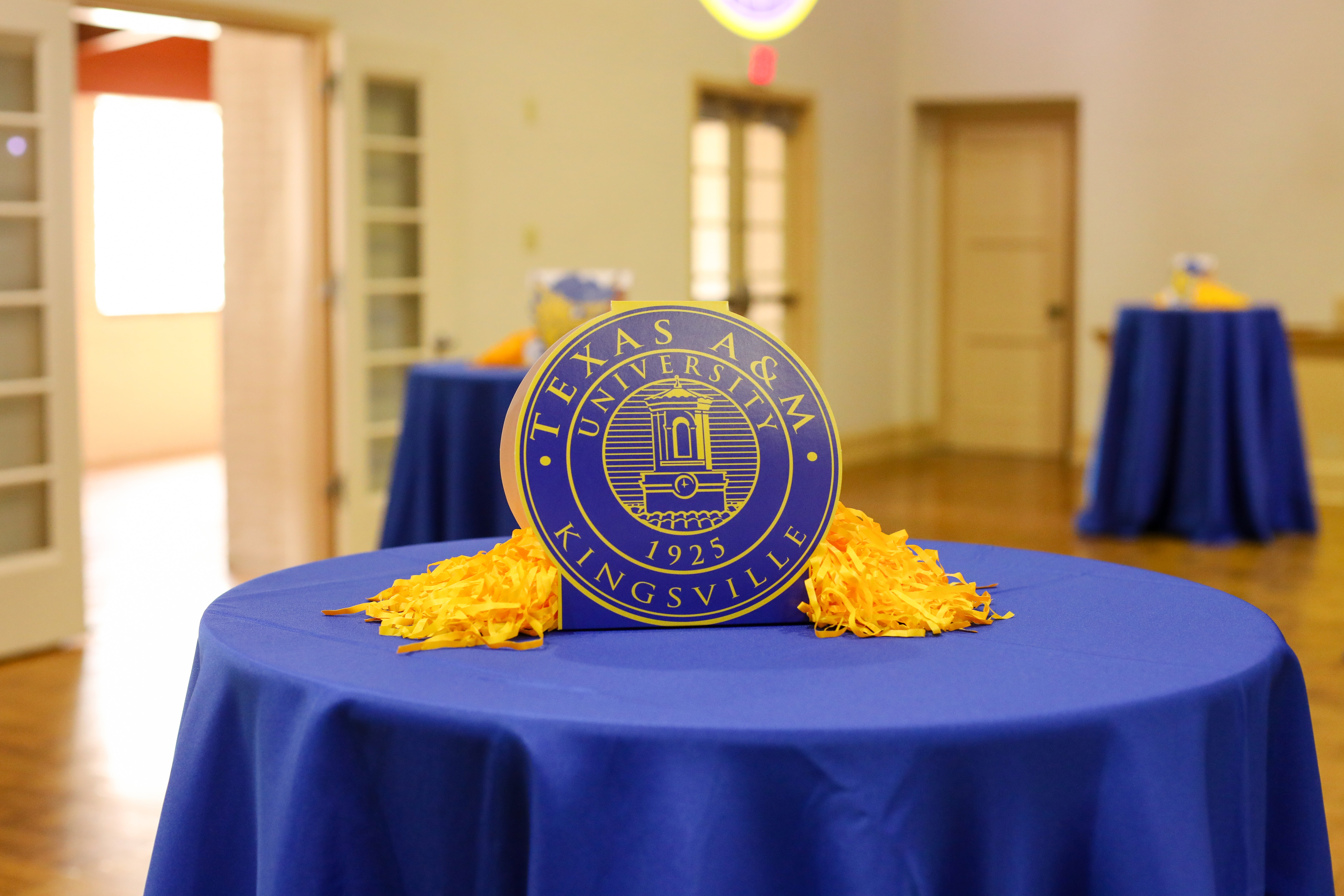 Medallion on a table in the sub ballrooms