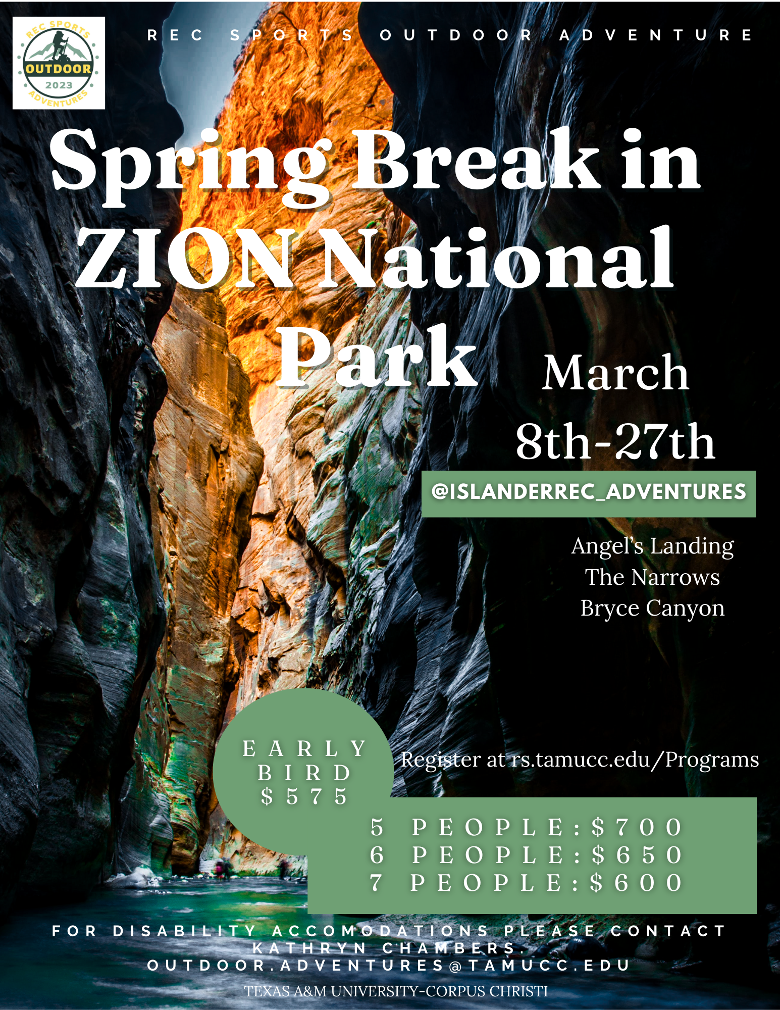 Spring Break in Zion
