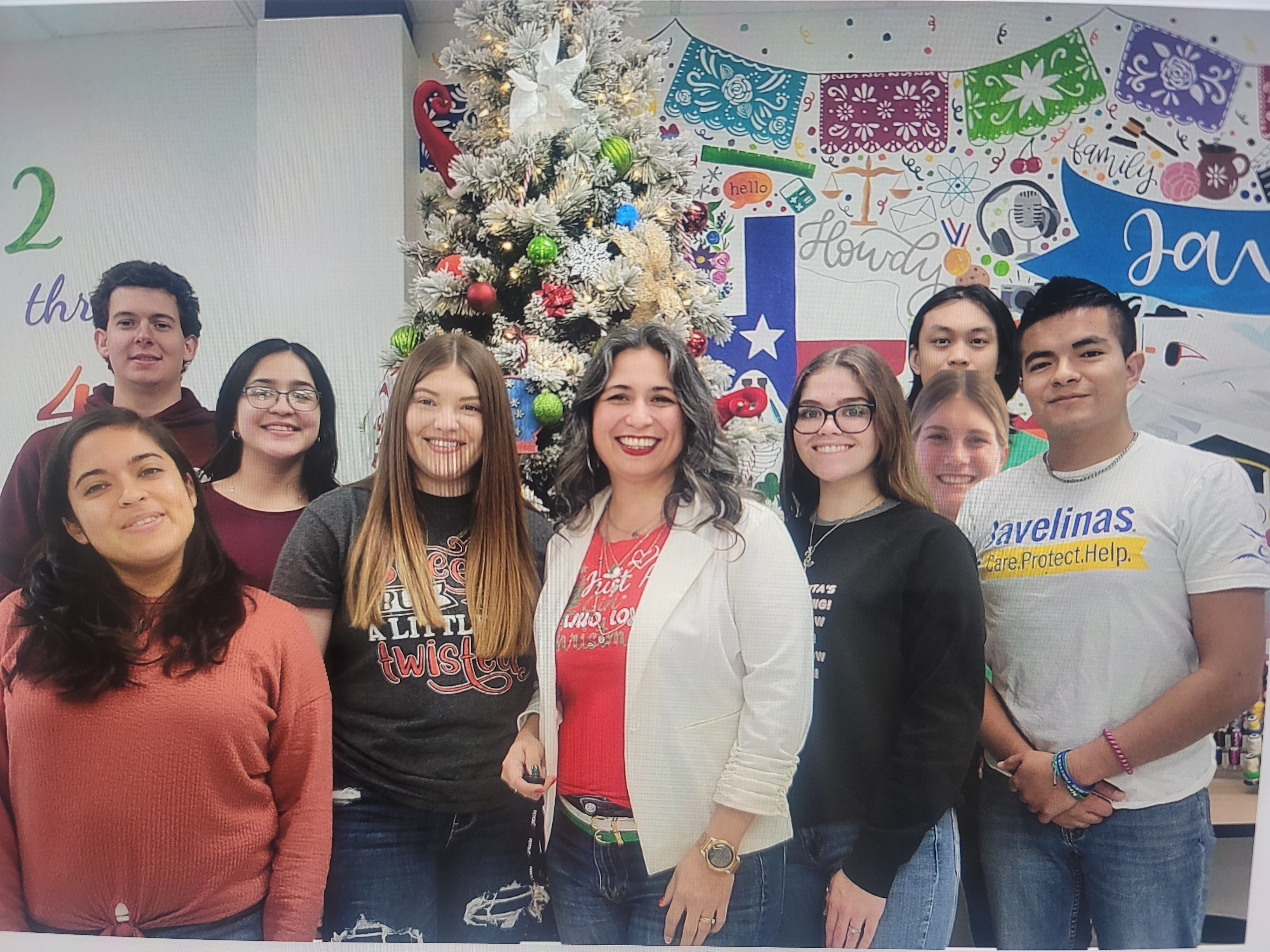 Group photo of students in the Maker Space Office